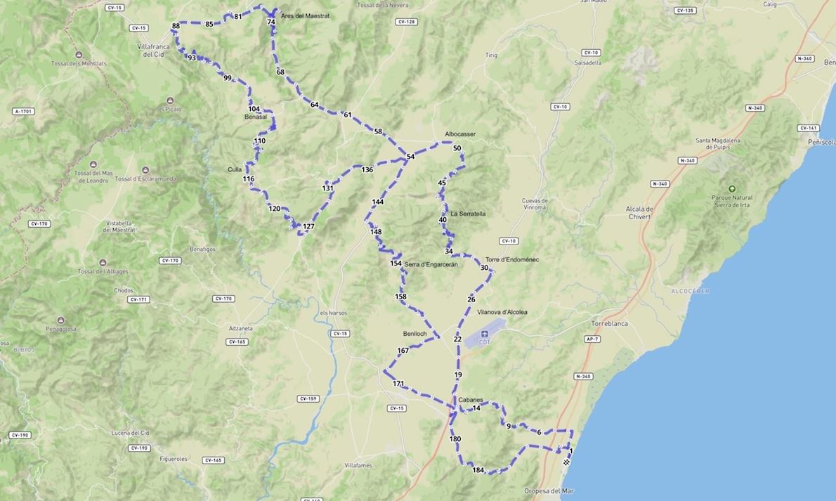 Scott Mediterranean Epic Gran Fondo Route Map