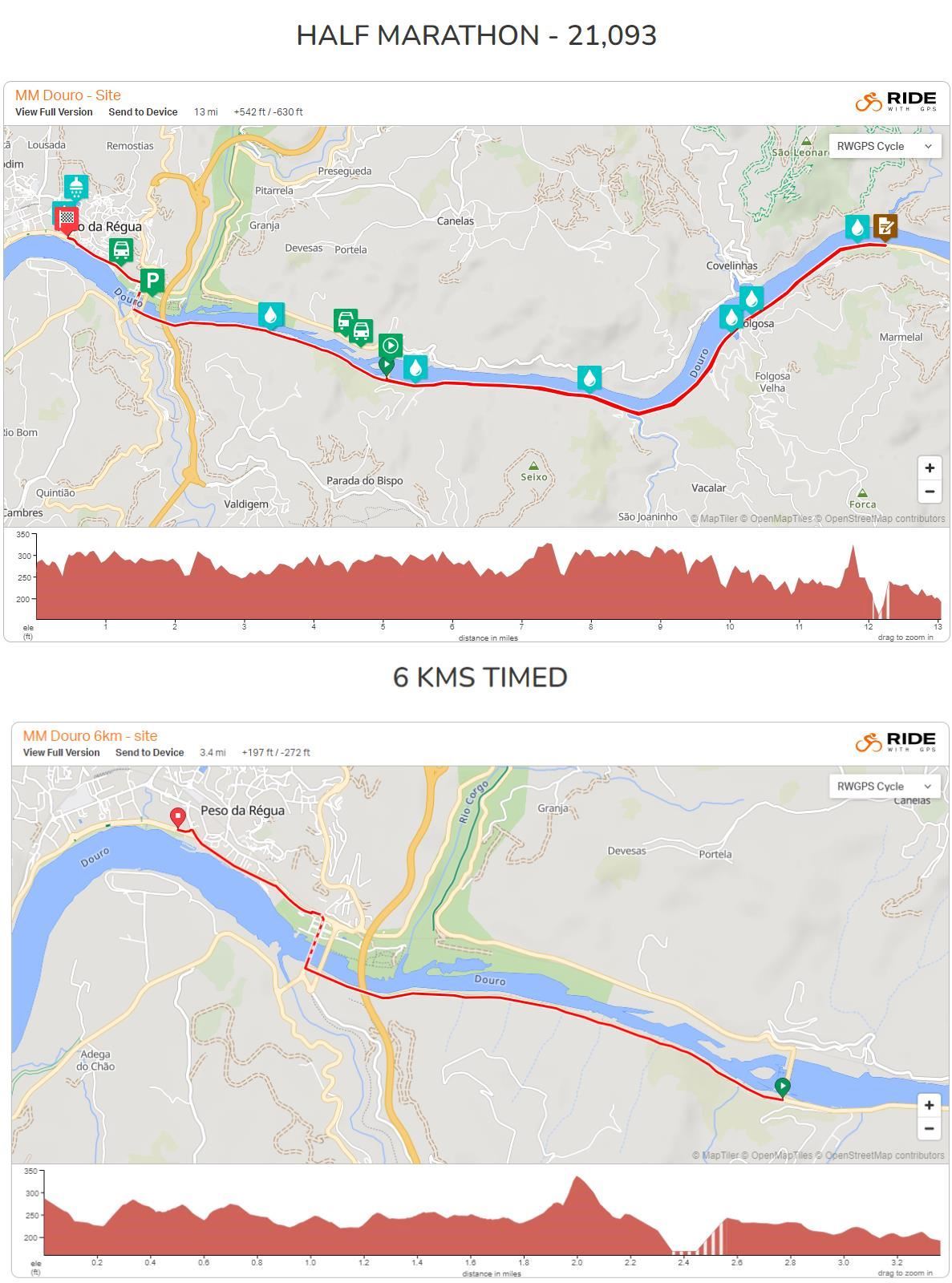 Meia Maratona do Douro Vinhateiro Routenkarte