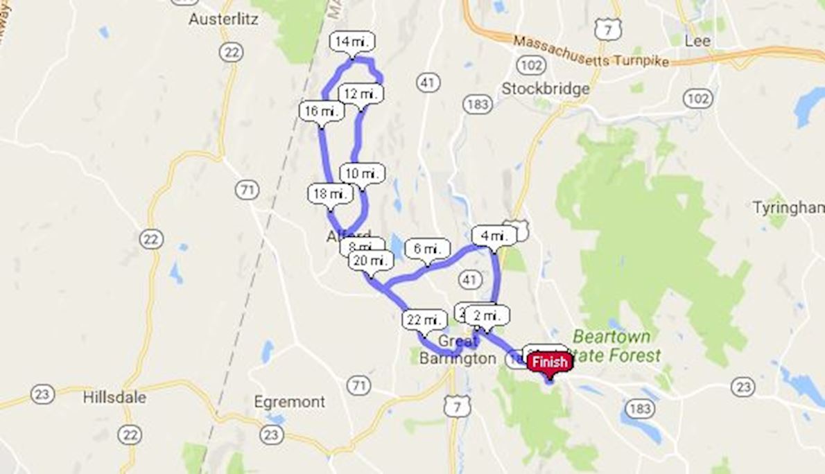 MASS Gathering Memorial Day Races Route Map