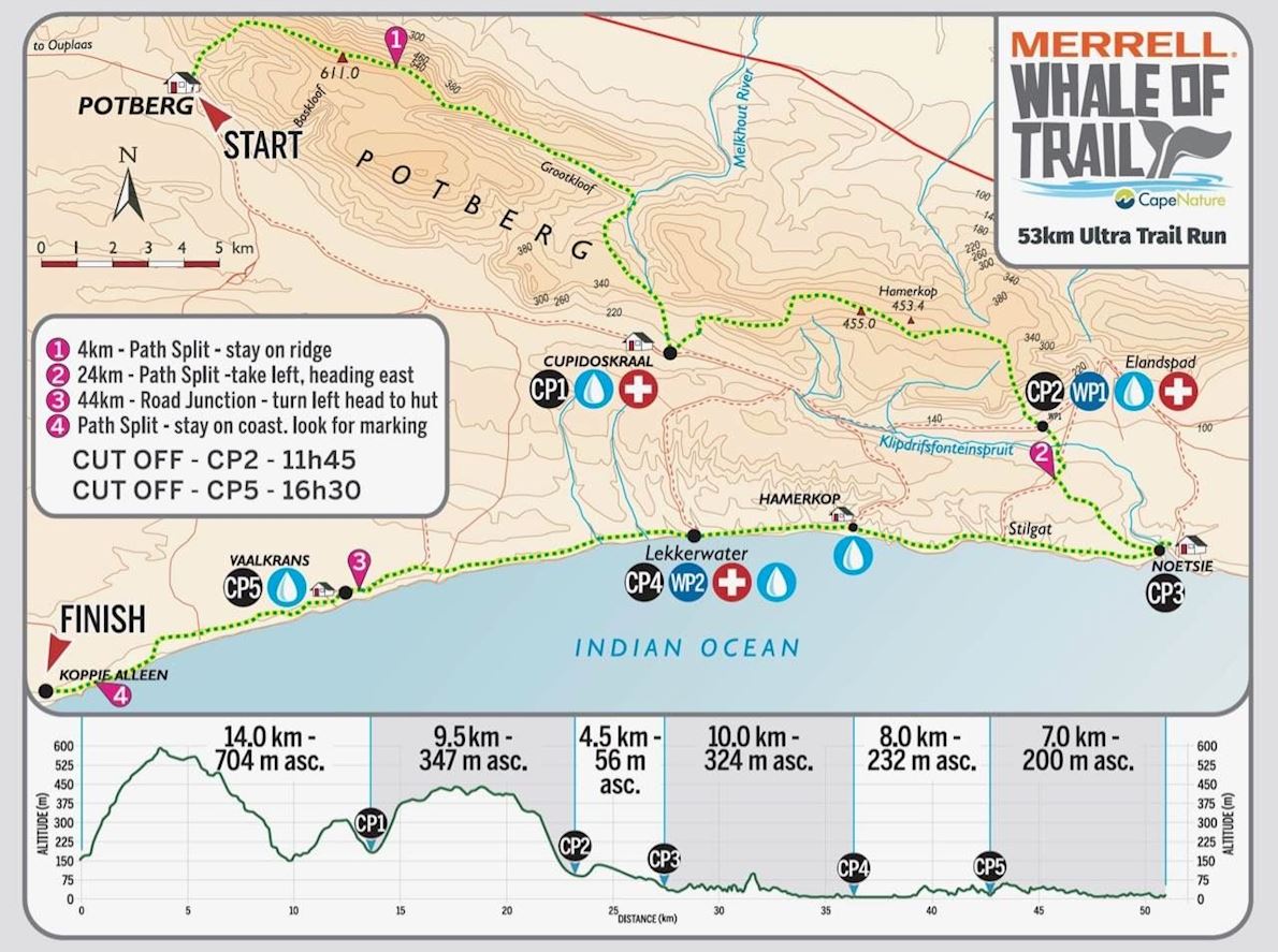 Merrell Whale of Trail Route Map