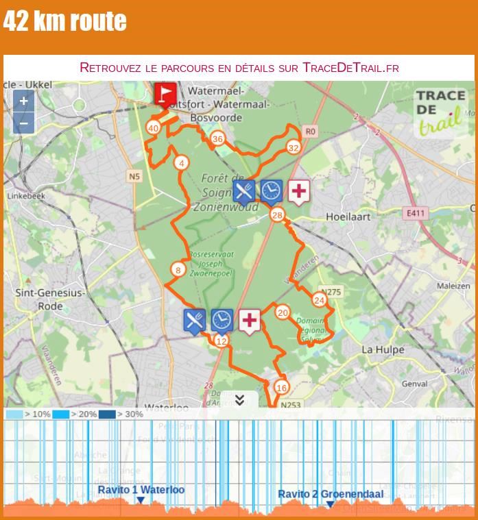Mega Meyboom Trail Brussels Route Map