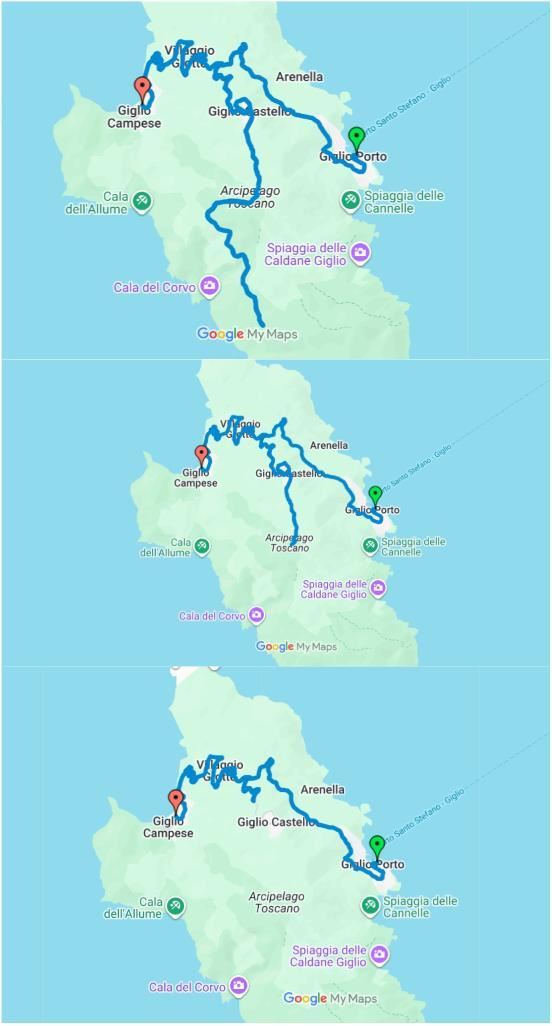 Mezza Maratona dell’Isola del Giglio 路线图