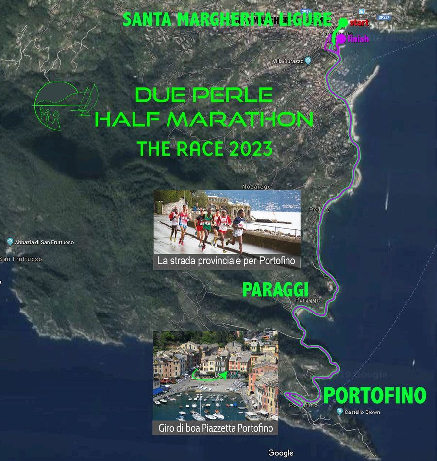 Mezza Maratona Internazionale delle Due Perle 路线图