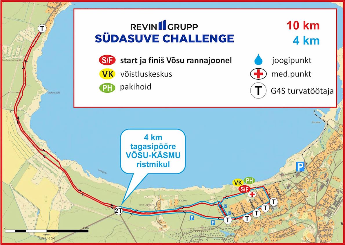 Midsummer Challenge - Võsu MAPA DEL RECORRIDO DE