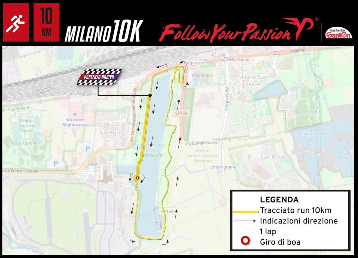 Milano10K Route Map