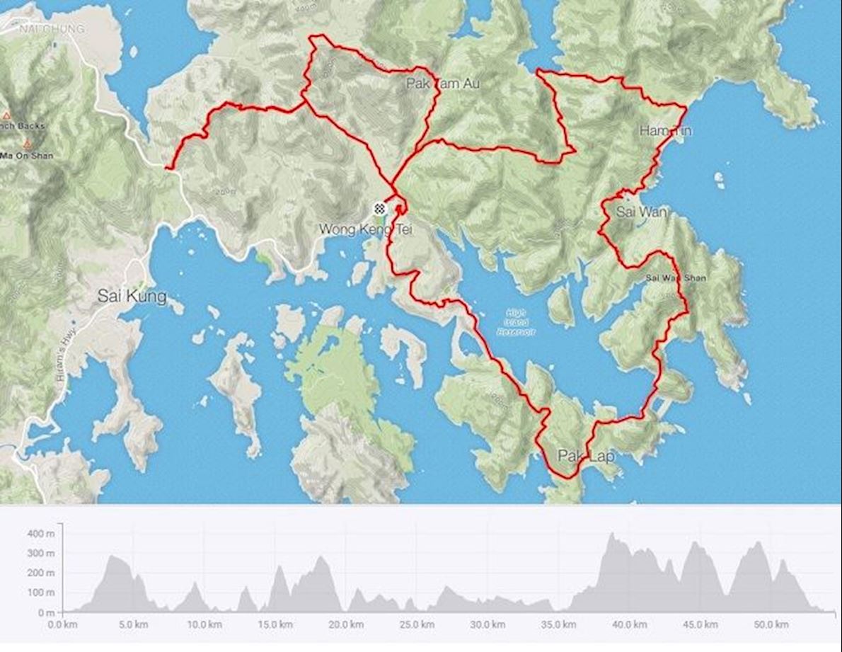 MSIG Sai Kung 50 Route Map