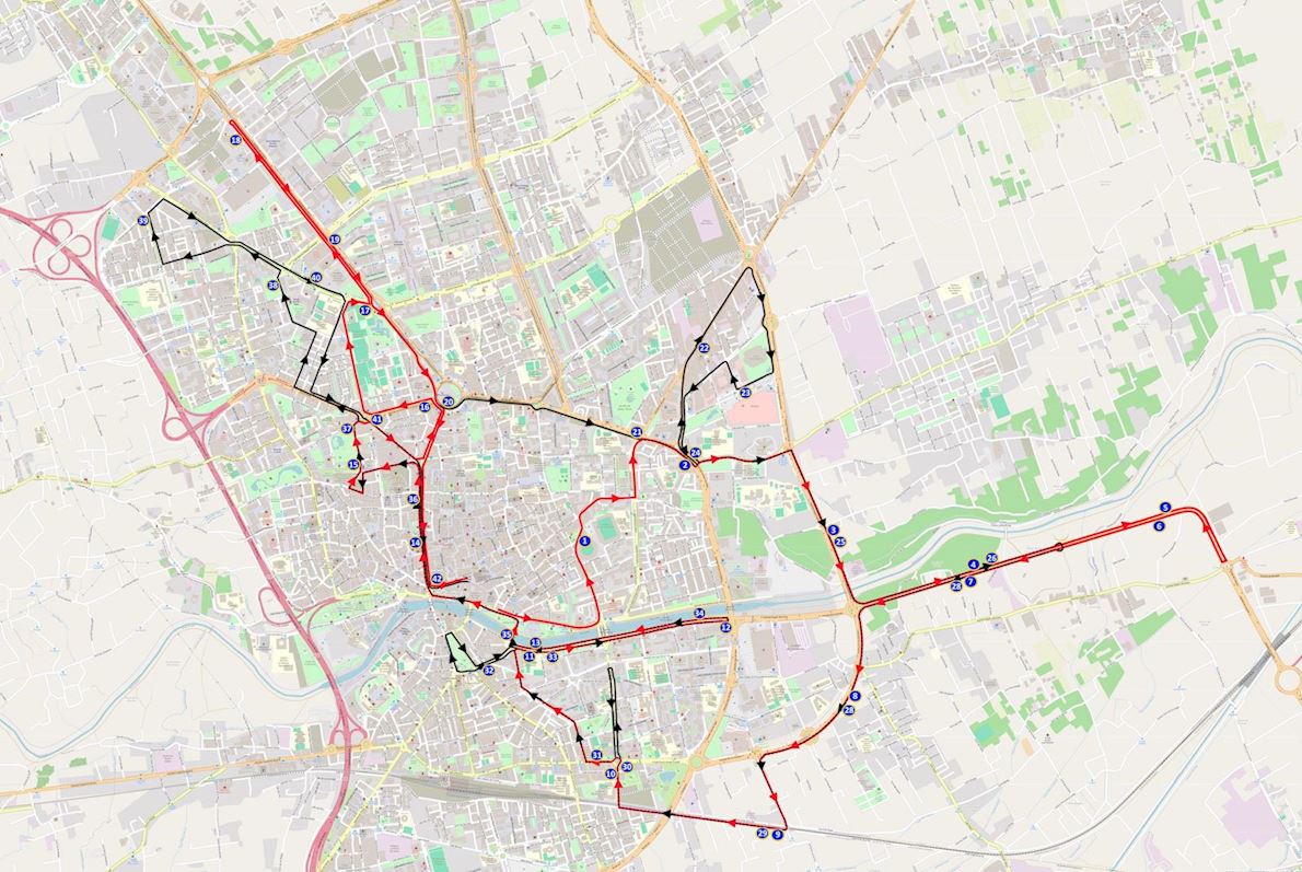 TotalEnergies Maratón Murcia Costa Cálida Mappa del percorso