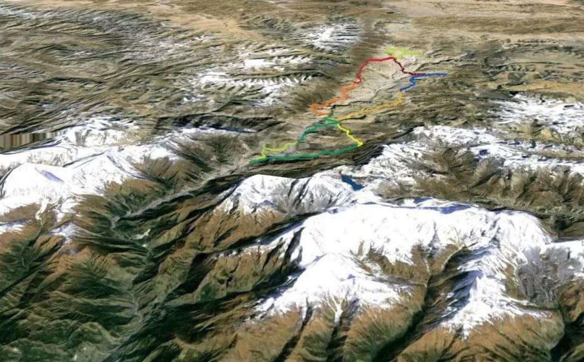 Mustang Trail Race Route Map