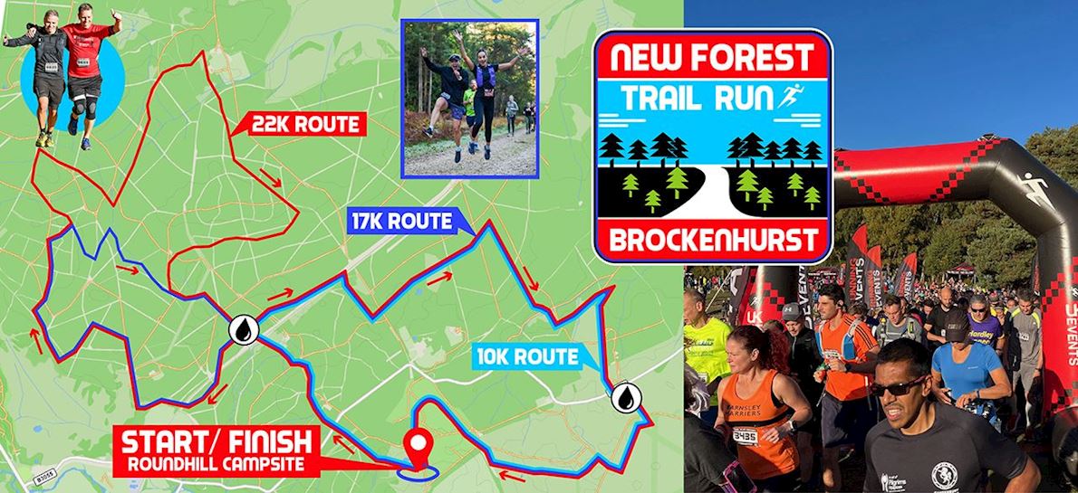 New Forest Brockenhurst Trail Routenkarte