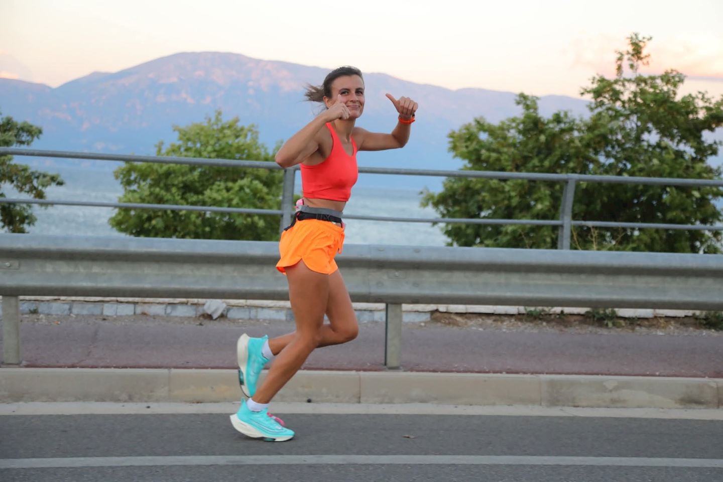 night marathon in the city of pogradec enkelana