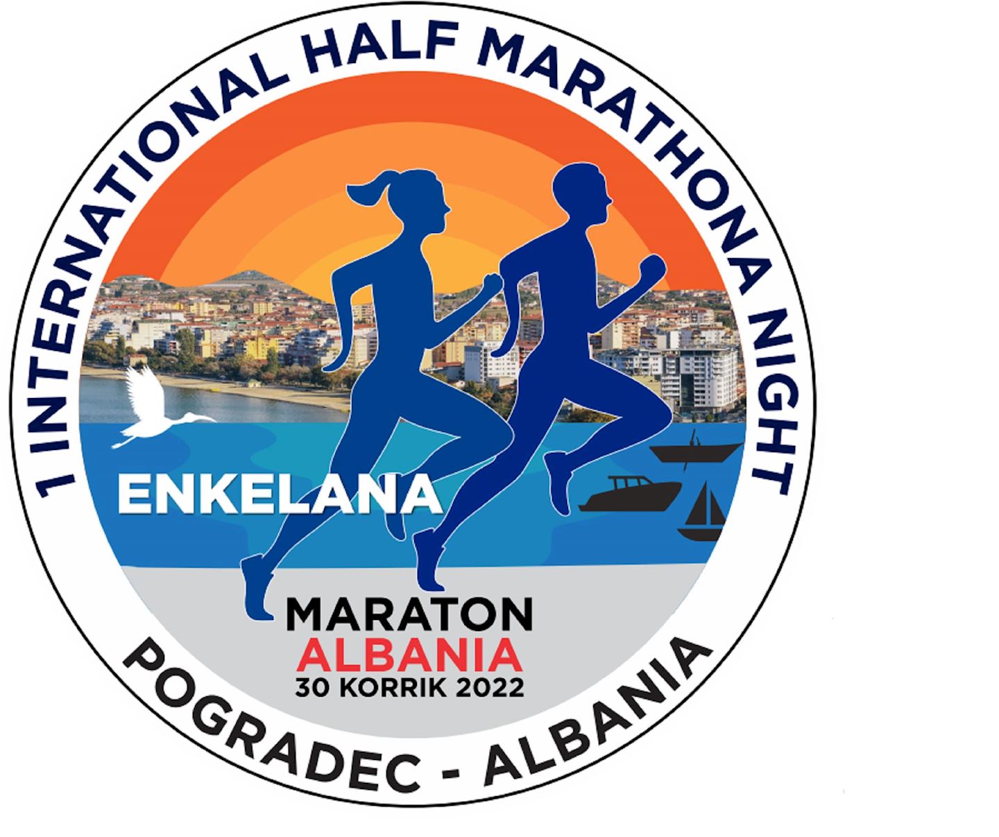 night marathon in the city of pogradec enkelana