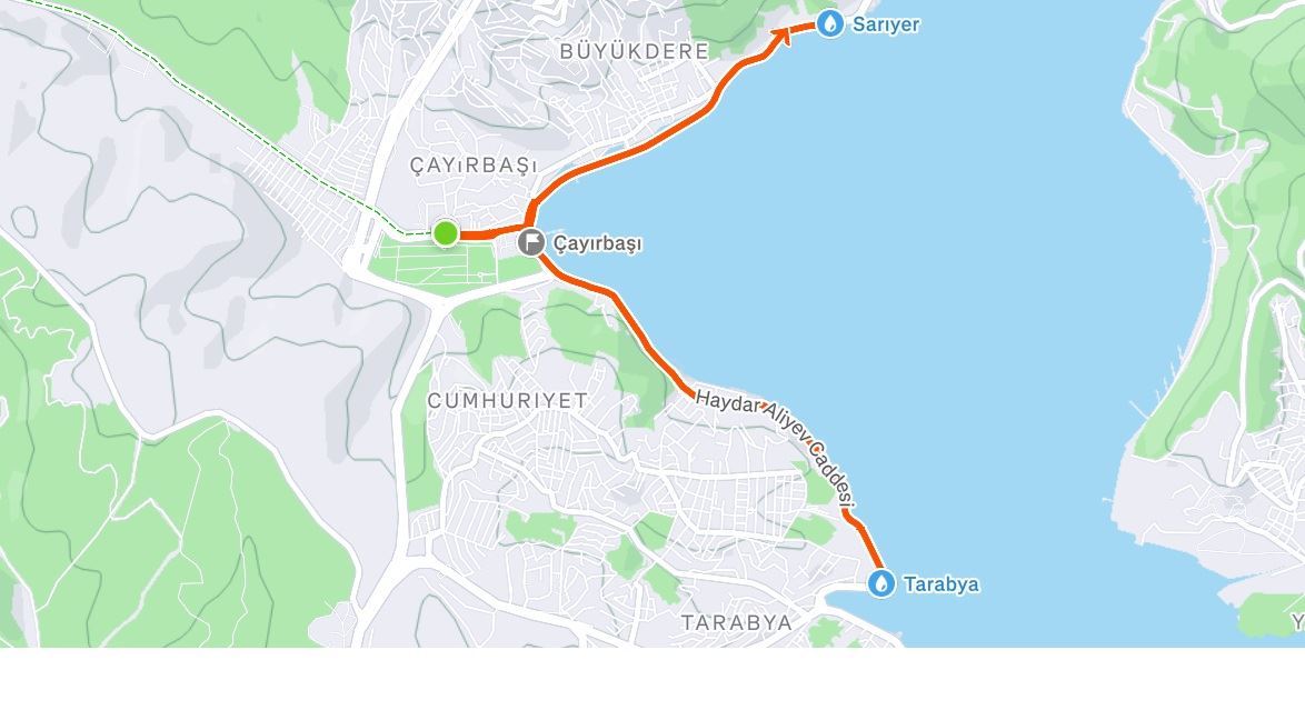 Istanbul Night Marathon Relay MAPA DEL RECORRIDO DE