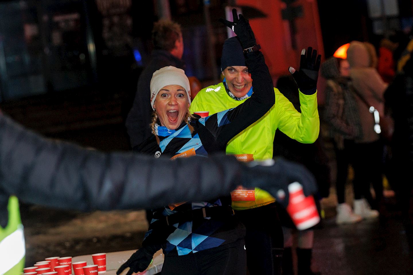 night run estonia narva winter