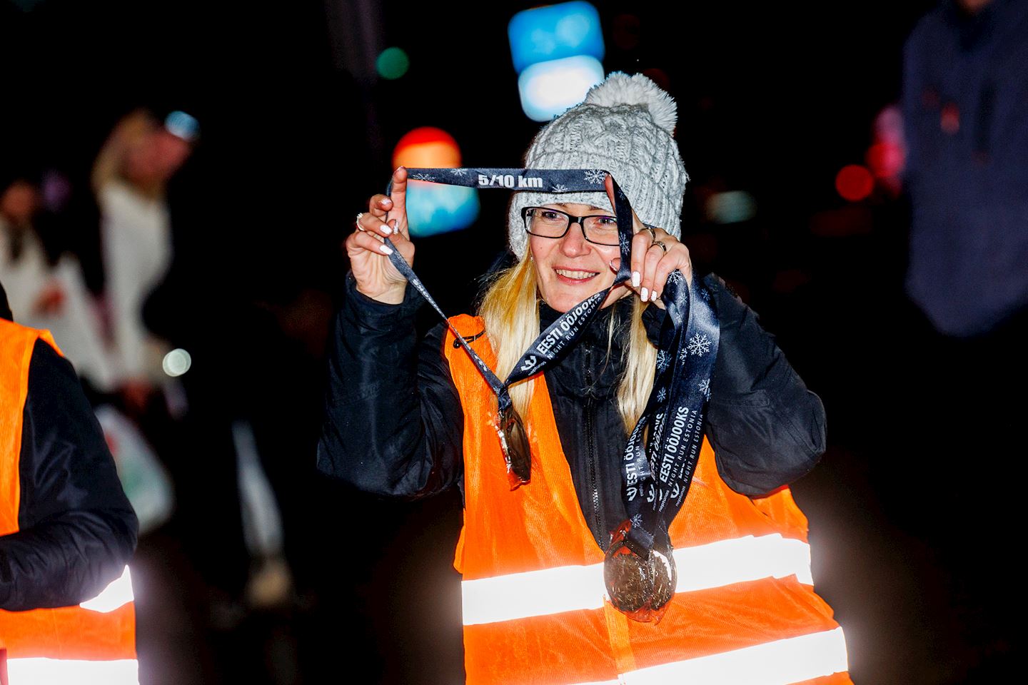 night run estonia narva winter