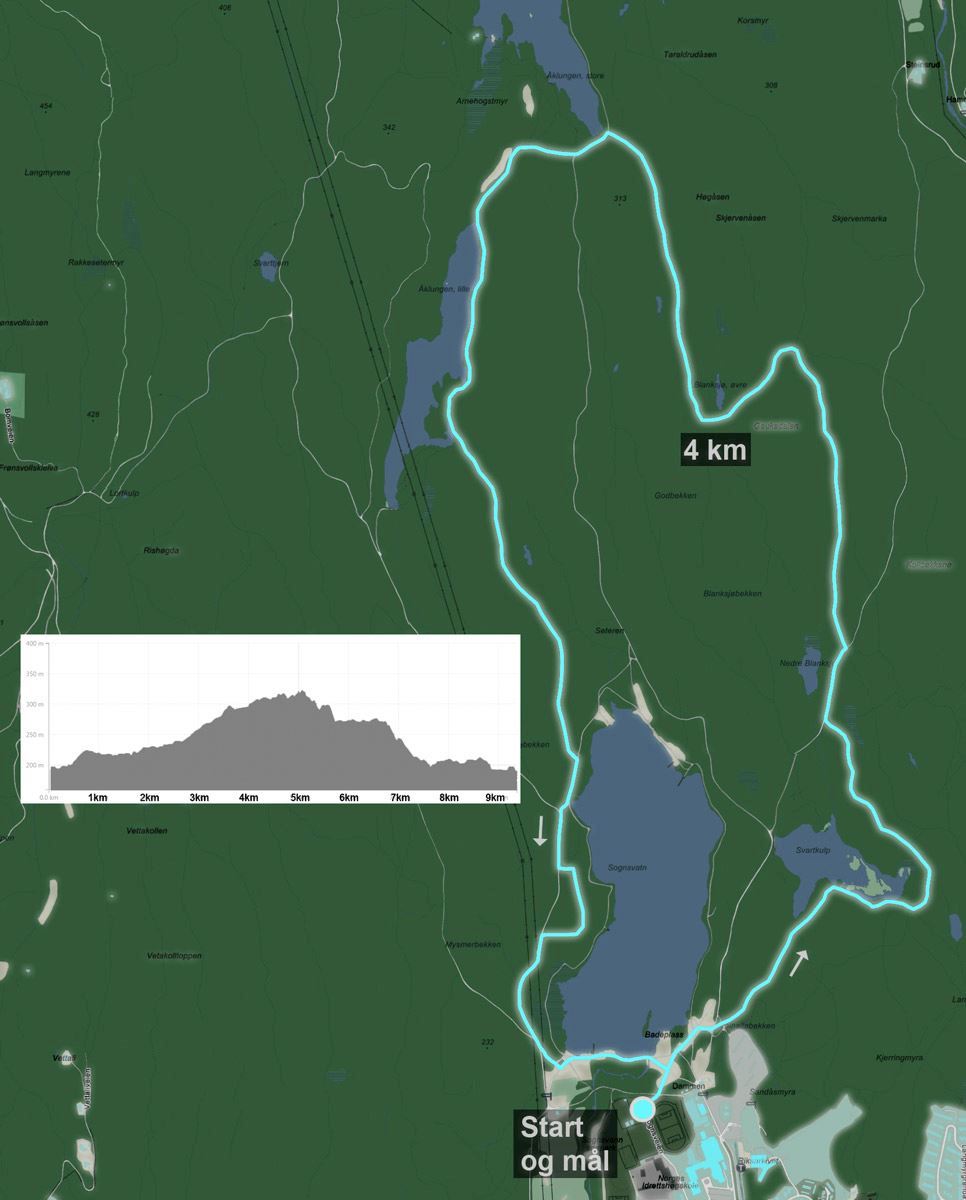 Night Run Oslo MAPA DEL RECORRIDO DE