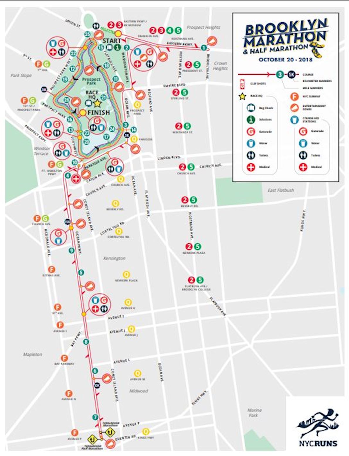 Brooklyn Half Marathon 2022 Map
