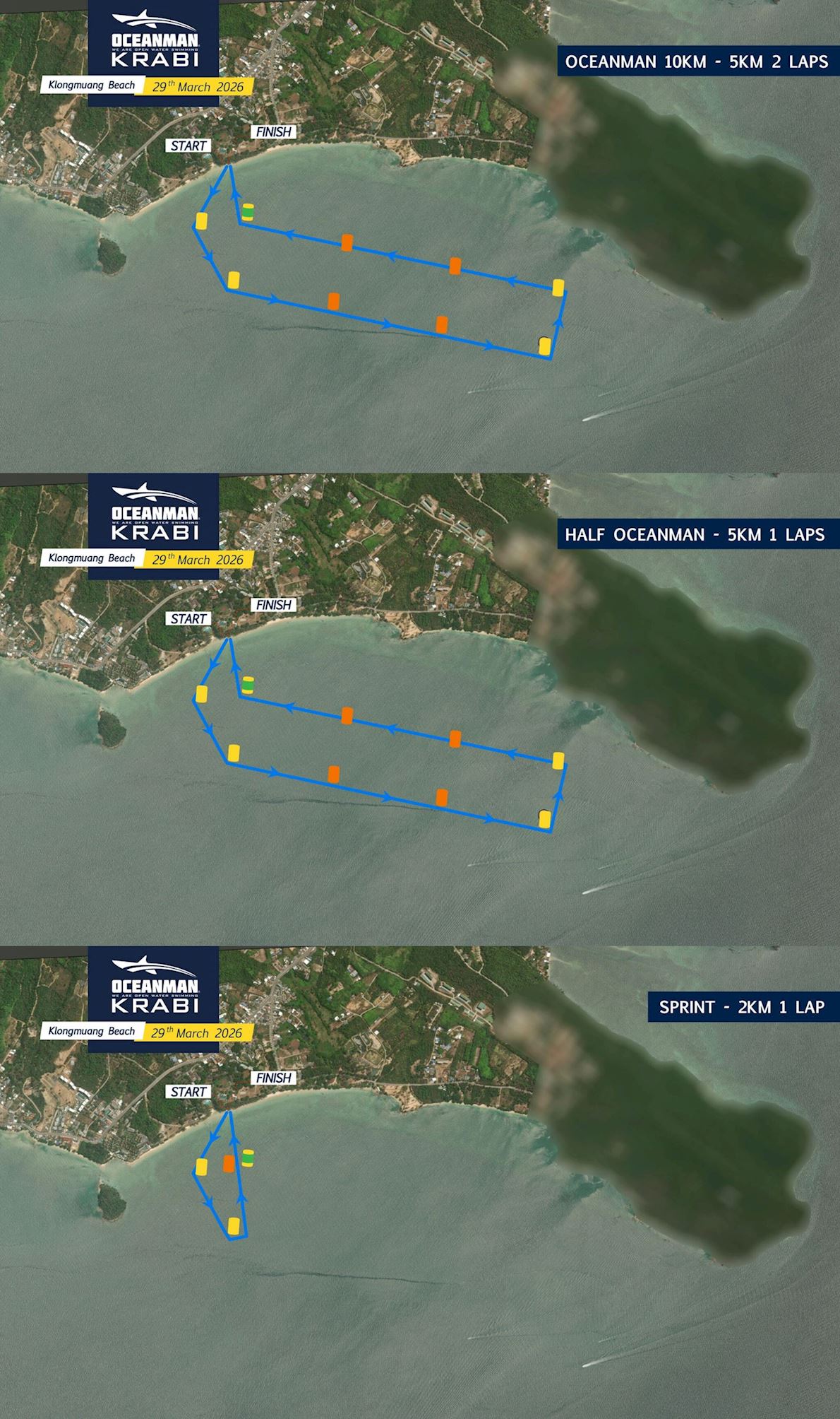 Oceanman Krabi Route Map