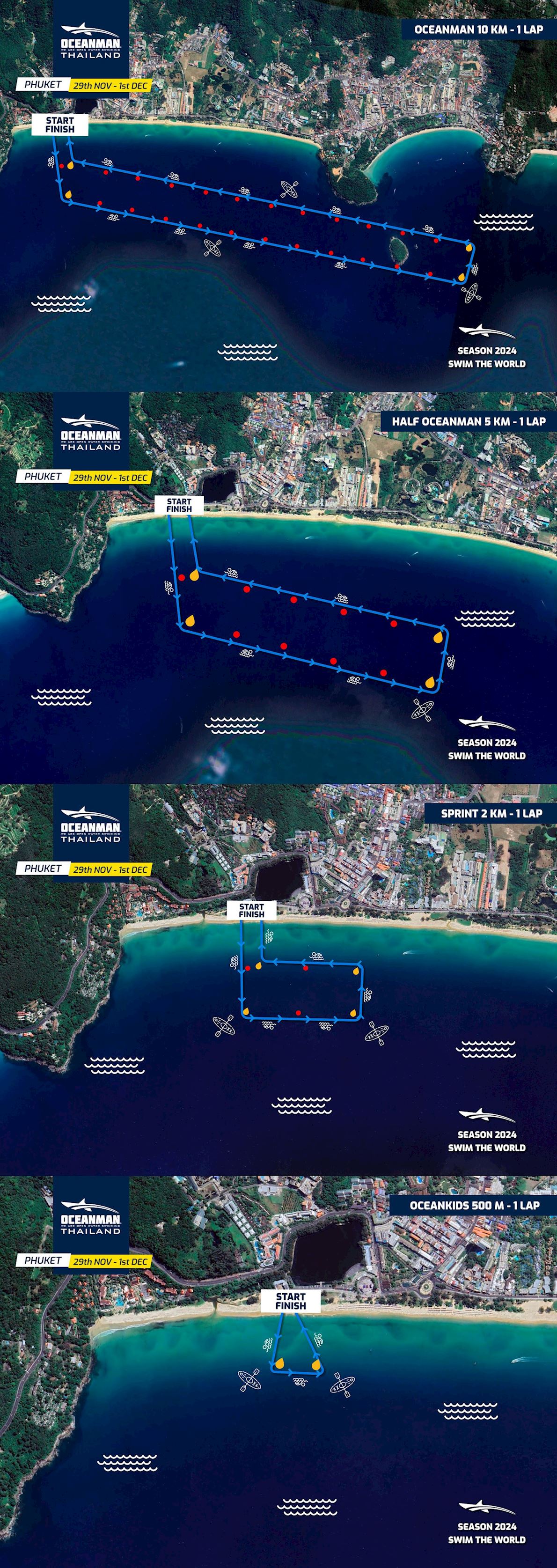 Oceanman Phuket Routenkarte