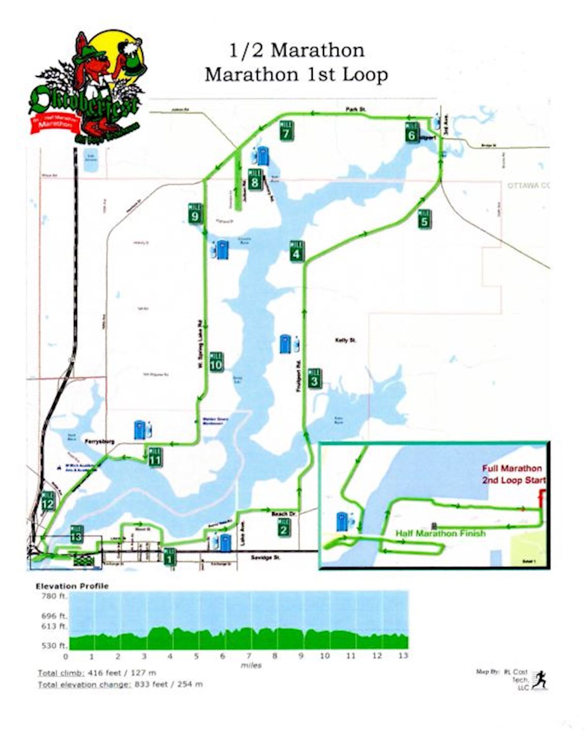 Oktoberfest Marathon Route Map