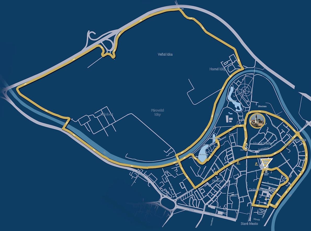 Oktoberfest Run Nitra 路线图