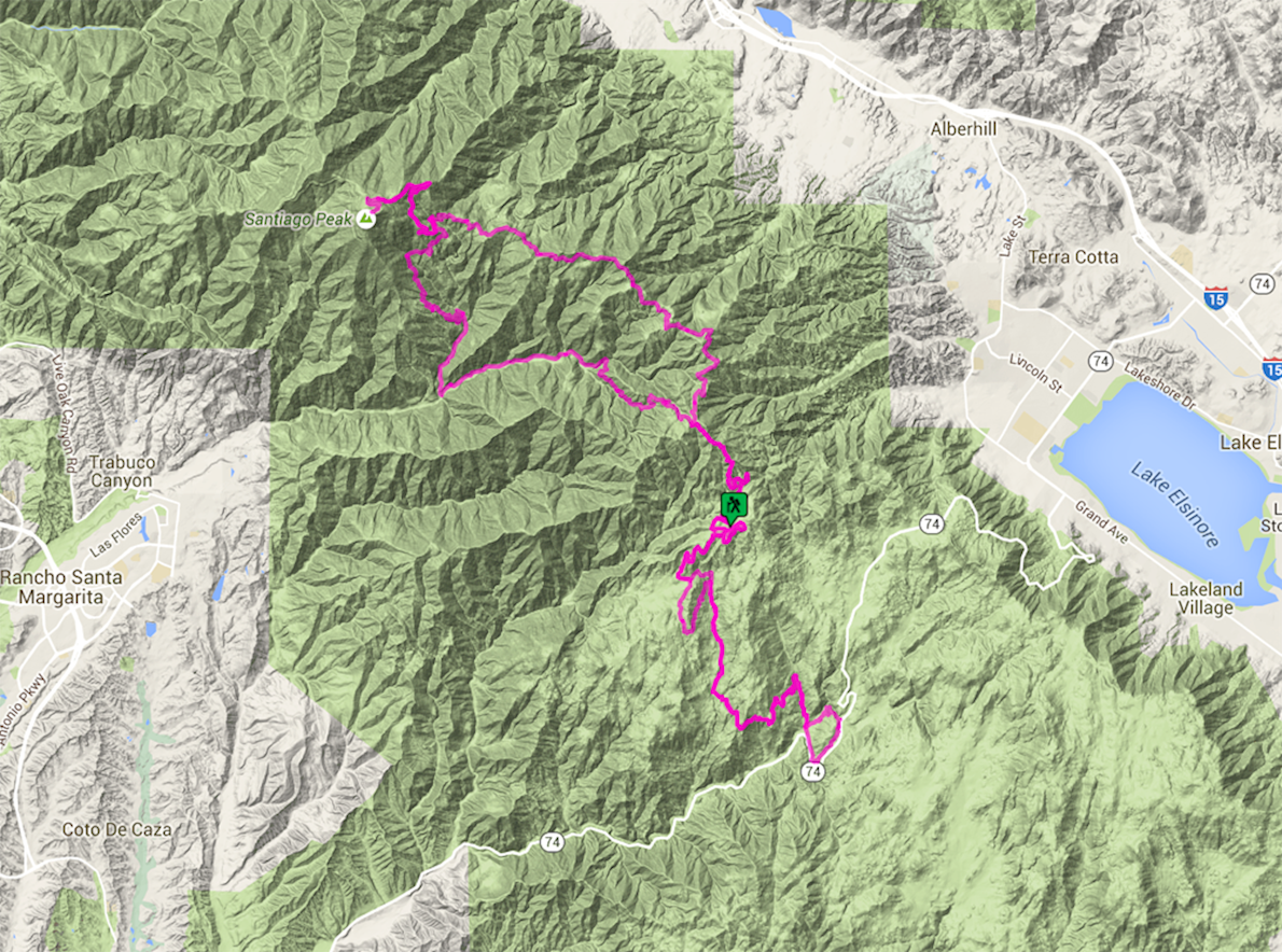 Old Goats 50 Mile Trail Race Mappa del percorso
