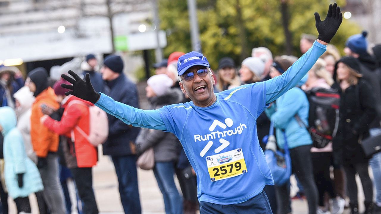 on london half marathon at queen elizabeth olympic park