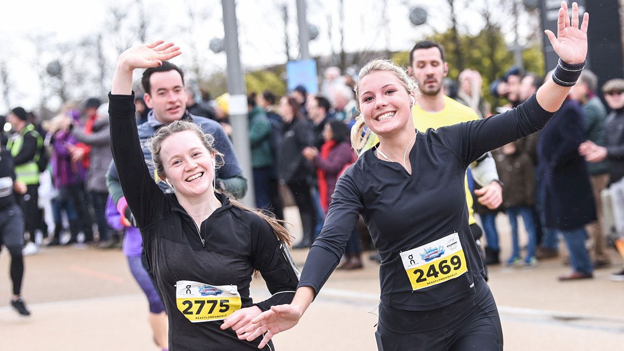 on london half marathon at queen elizabeth olympic park