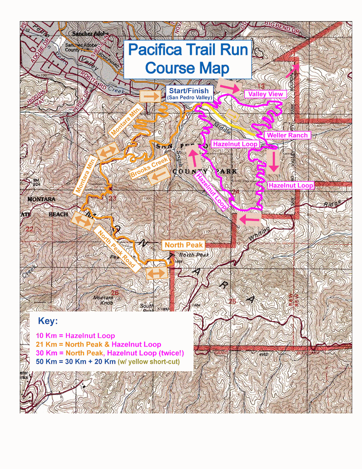 Pacifica Ultra Route Map