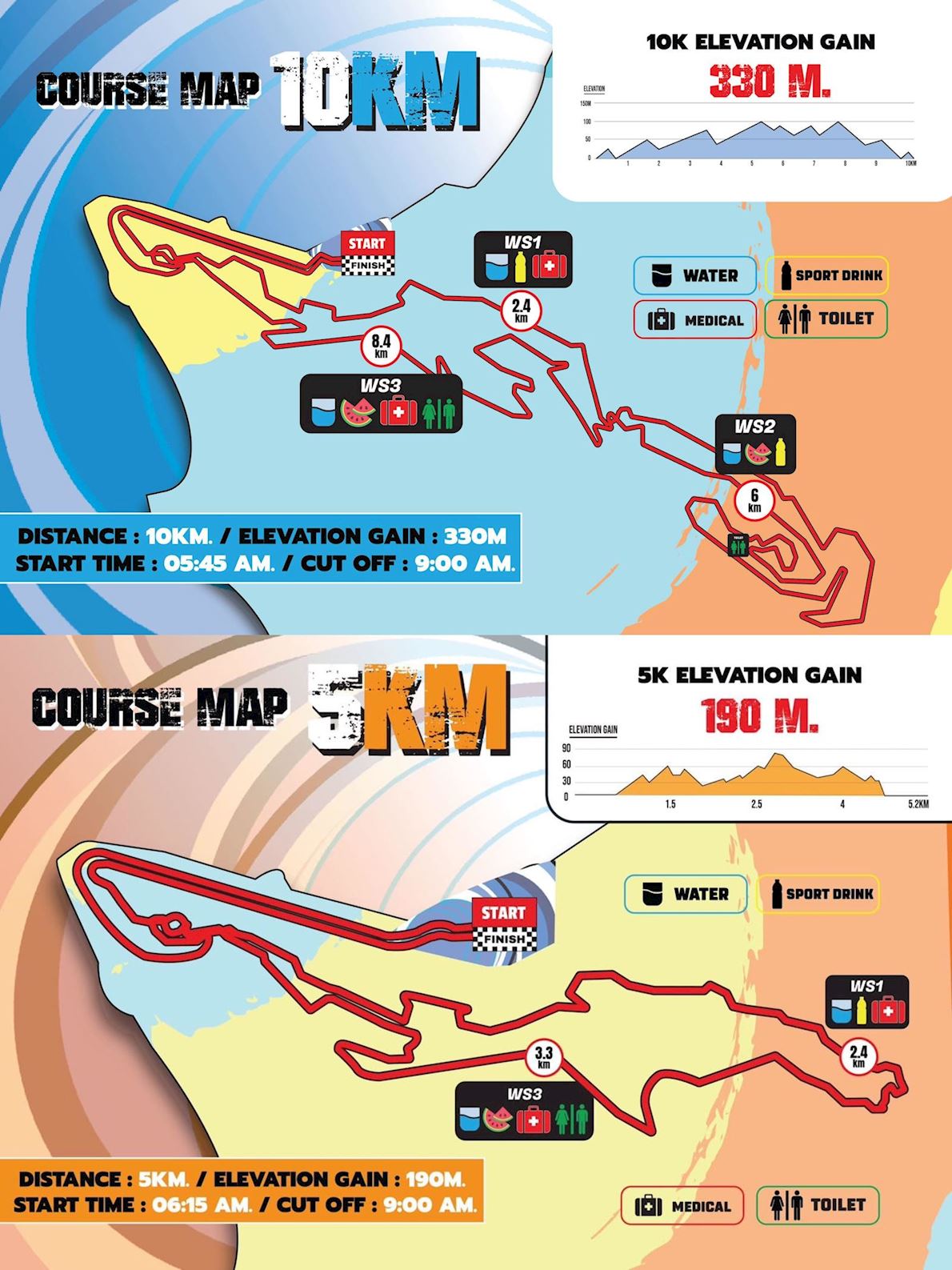 Pattaya Trail Mappa del percorso