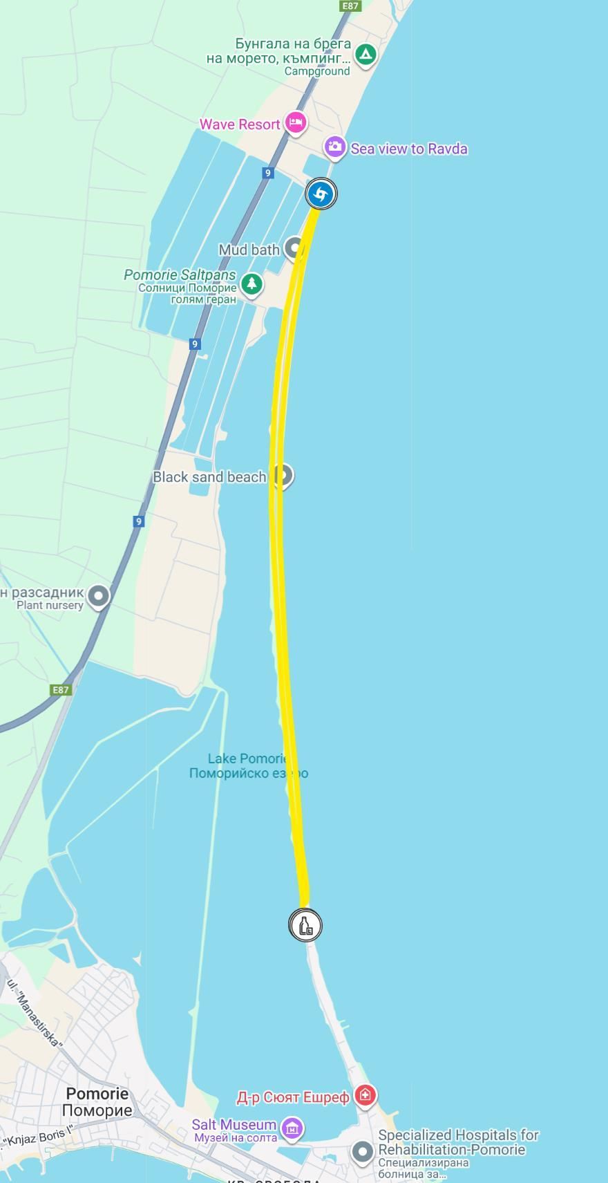 Pomorie Run Routenkarte