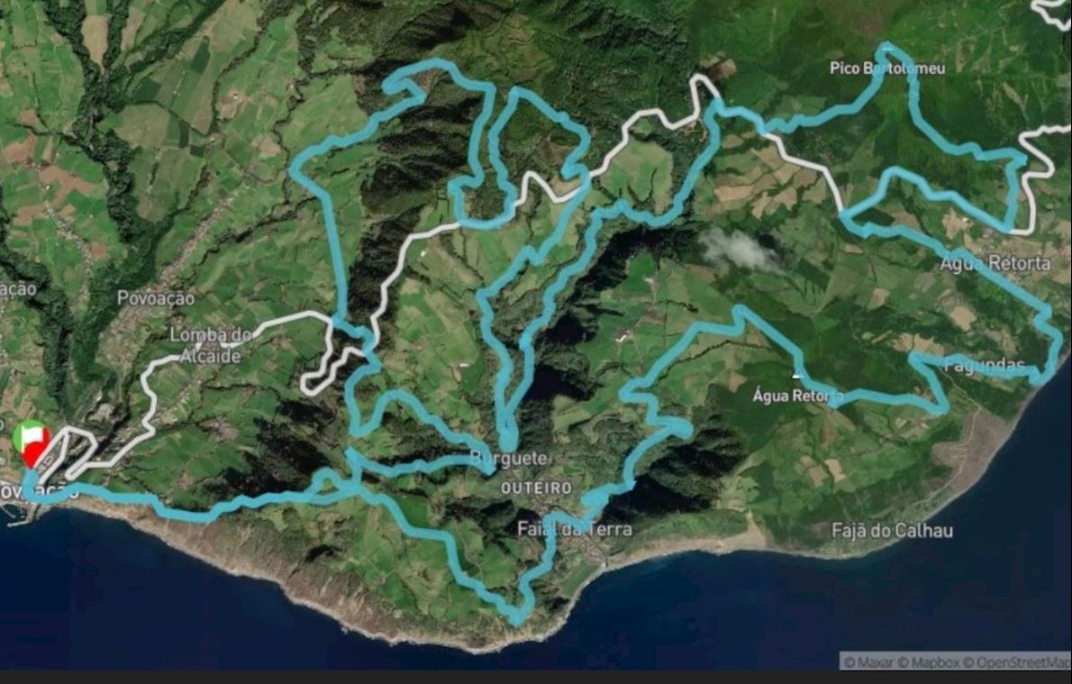 Povoação Trail MAPA DEL RECORRIDO DE