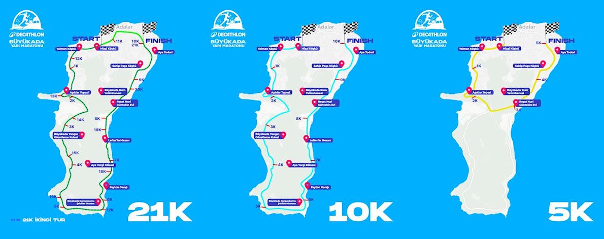 Decathlon International Prince's Island Half Marathon Route Map