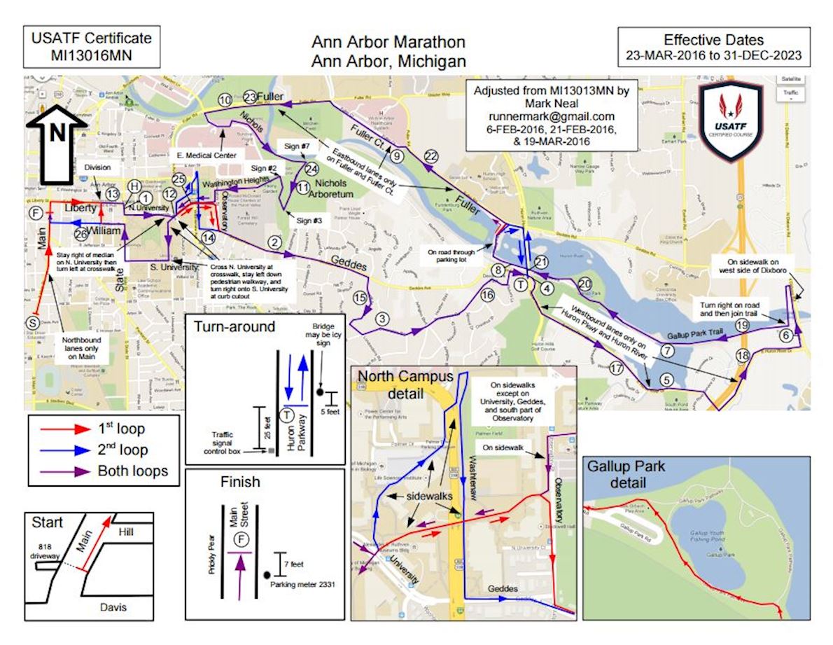 Probility Ann Arbor Marathon, Mar 22 2020 World's Marathons