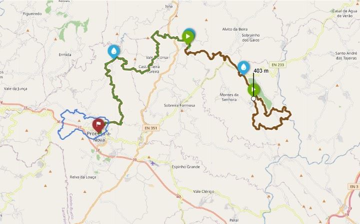 Proença Cross Trail Mappa del percorso