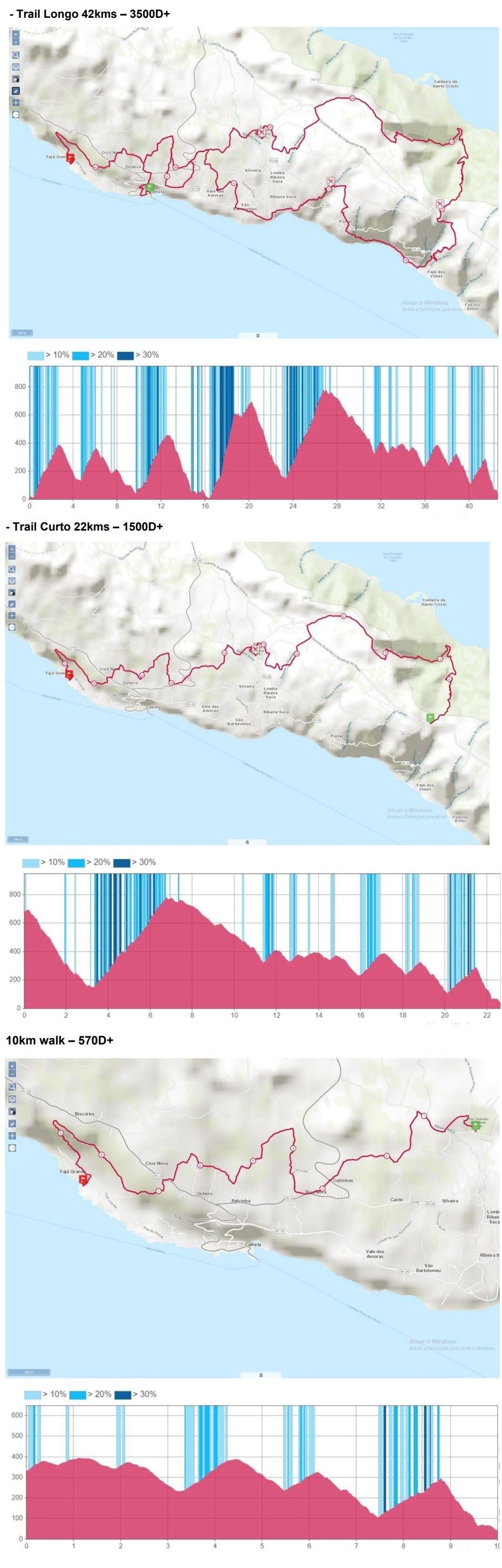 Quebra Pernas Trail Run / The Leg Breaker  Mappa del percorso