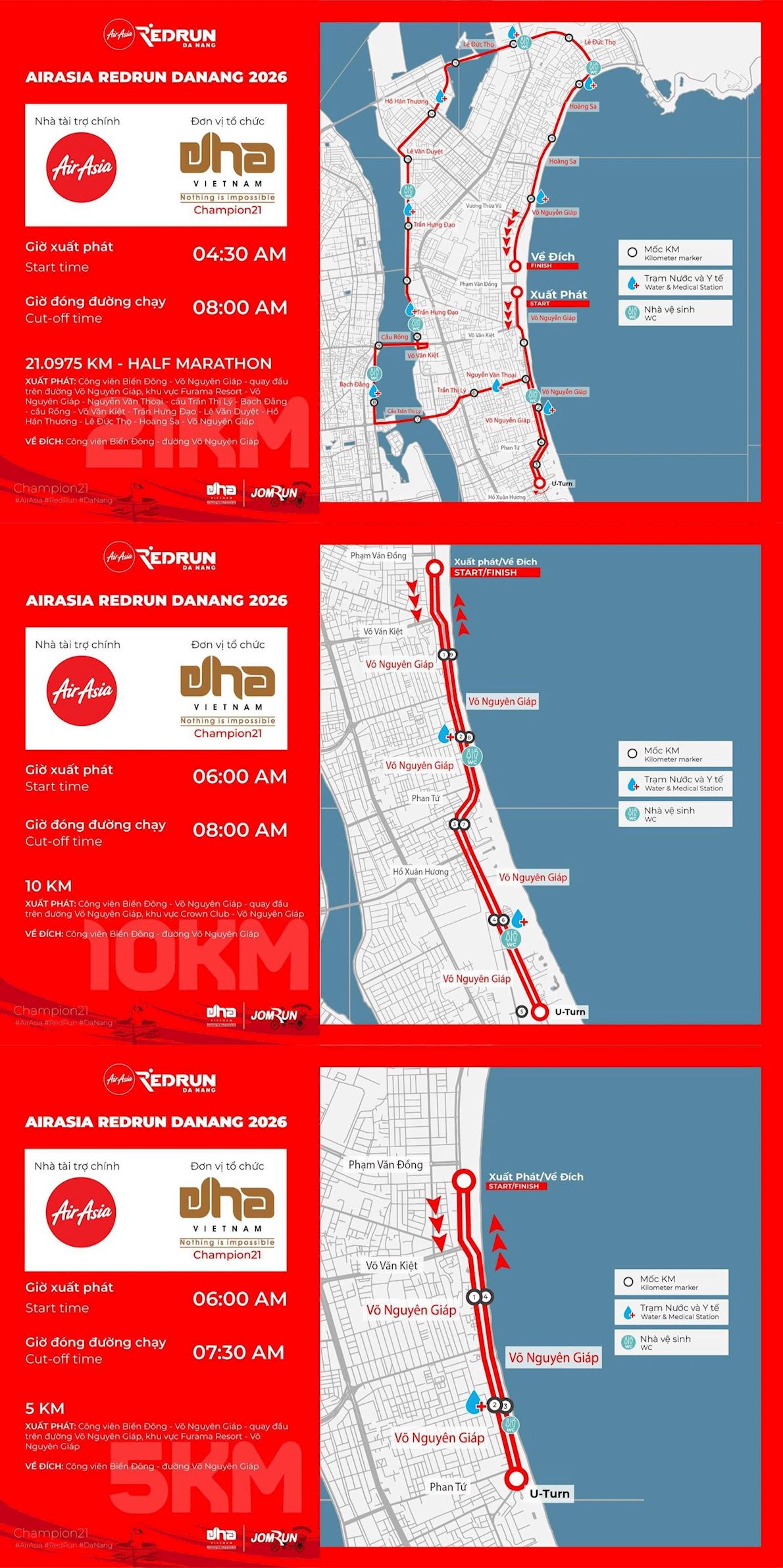 AirAsia RedRun Danang - Champion21 ITINERAIRE