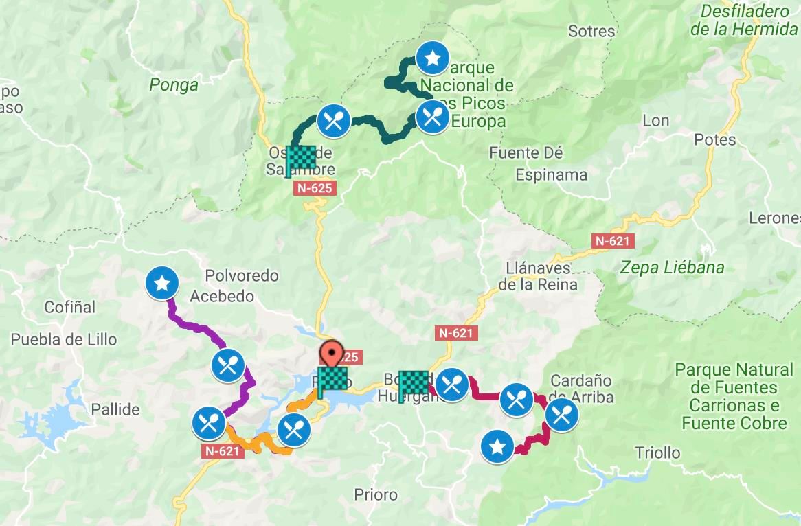 Riaño Trail Run Route Map