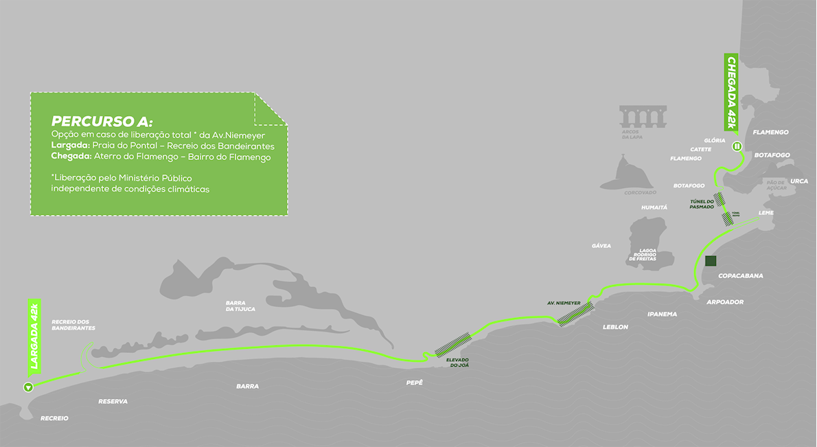 Rio de Janeiro Marathon Mappa del percorso