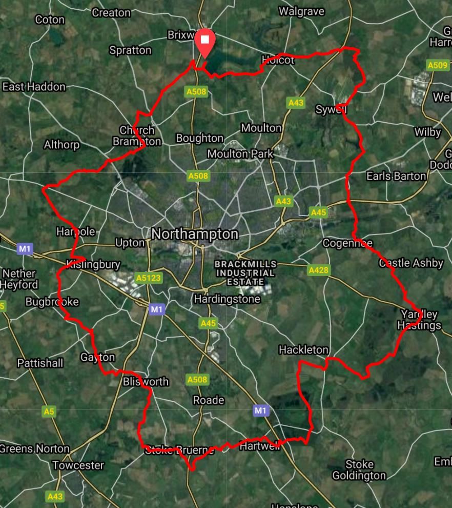 Rose of the Shires Ultra Route Map