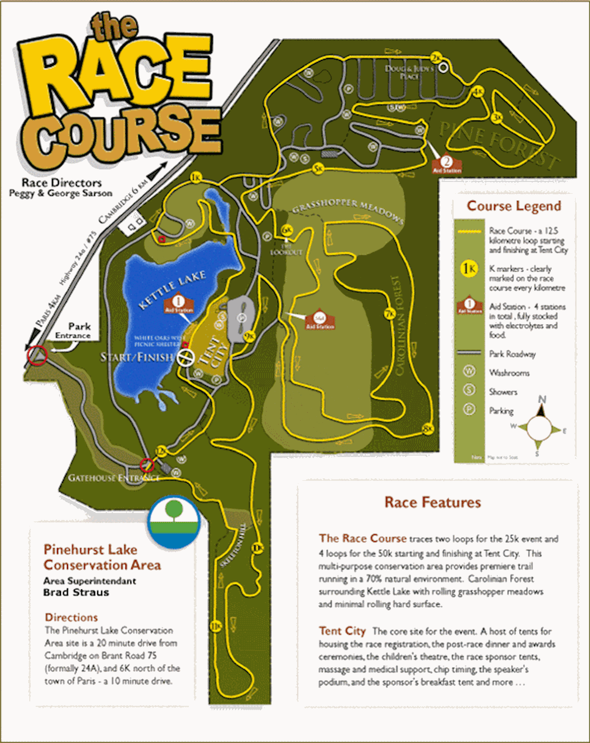 Run for the Toad Route Map