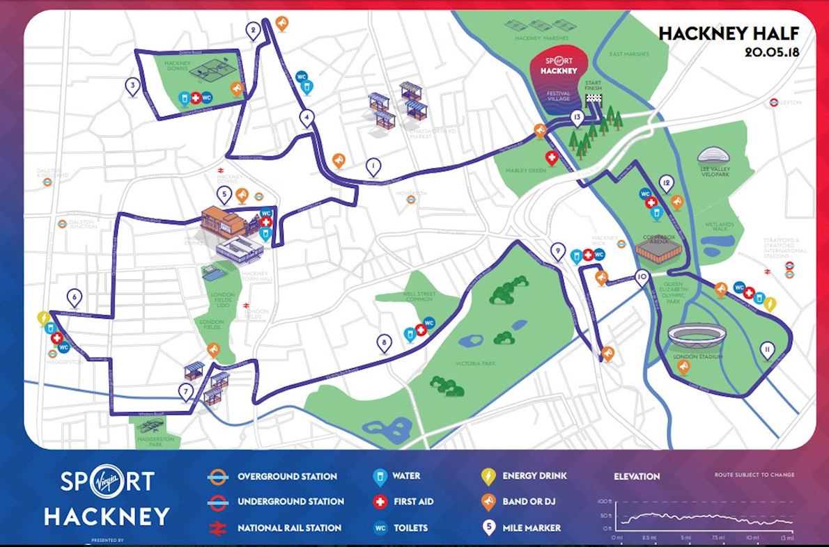 Hackney Half Marathon, May 17 2019 World's Marathons