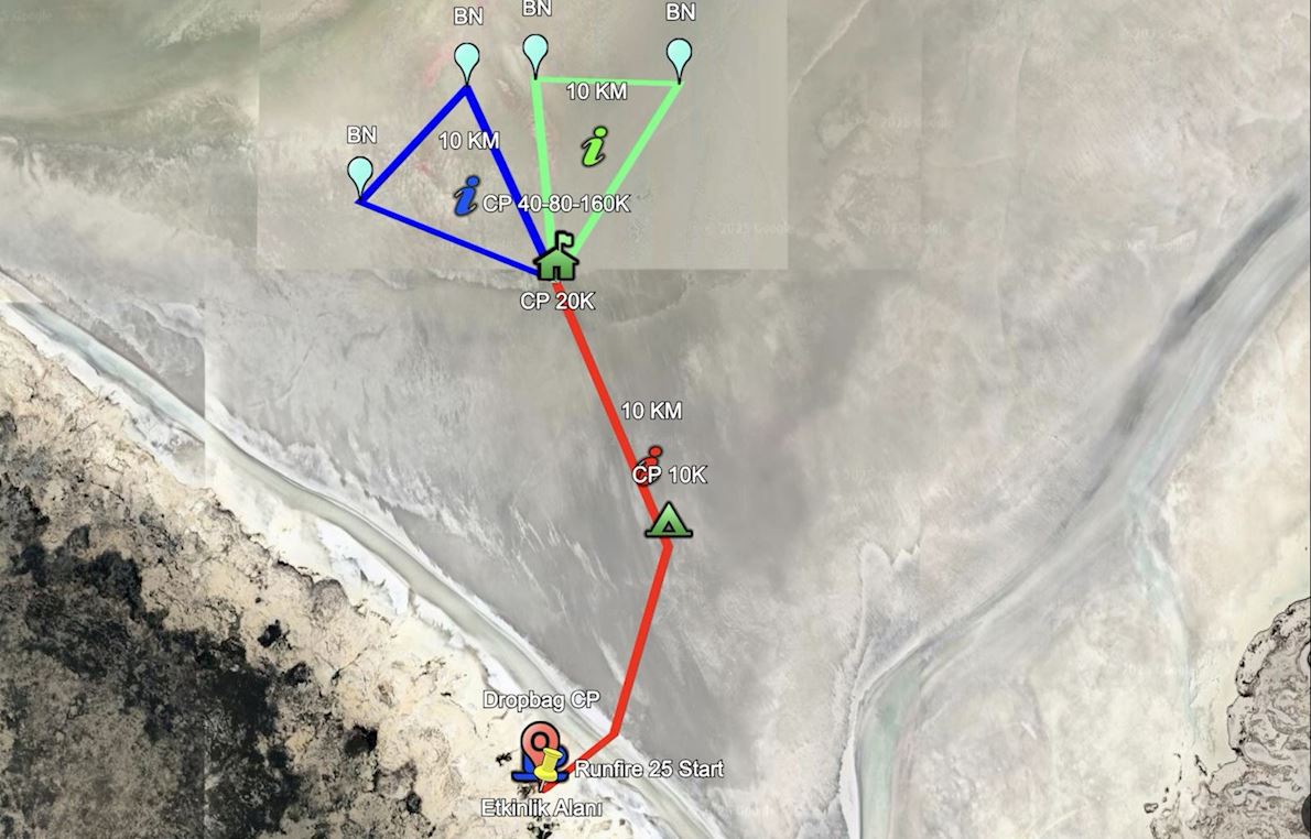 Runfire Salt Lake Ultra Trail Mappa del percorso
