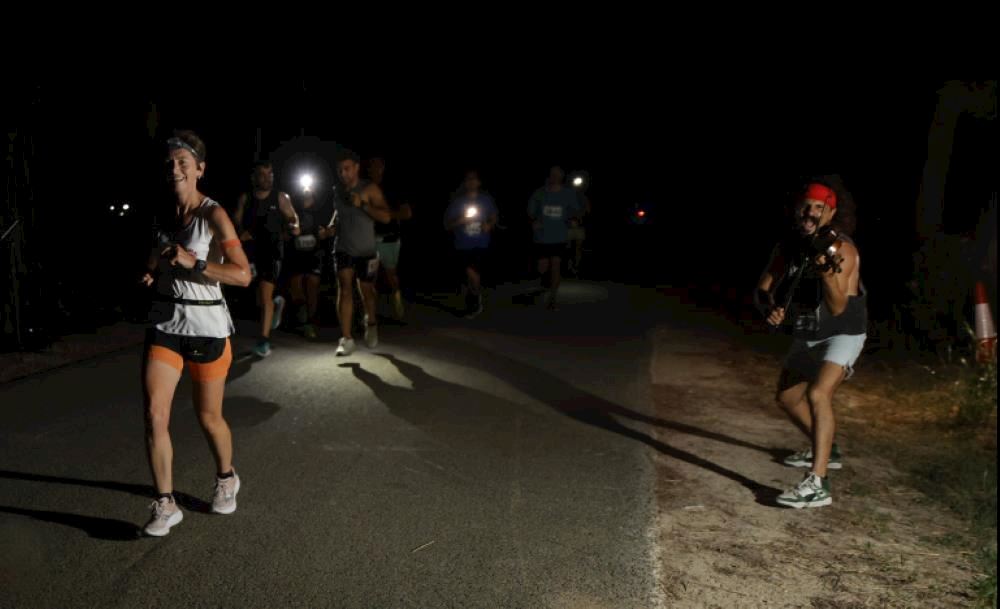 running under the moon