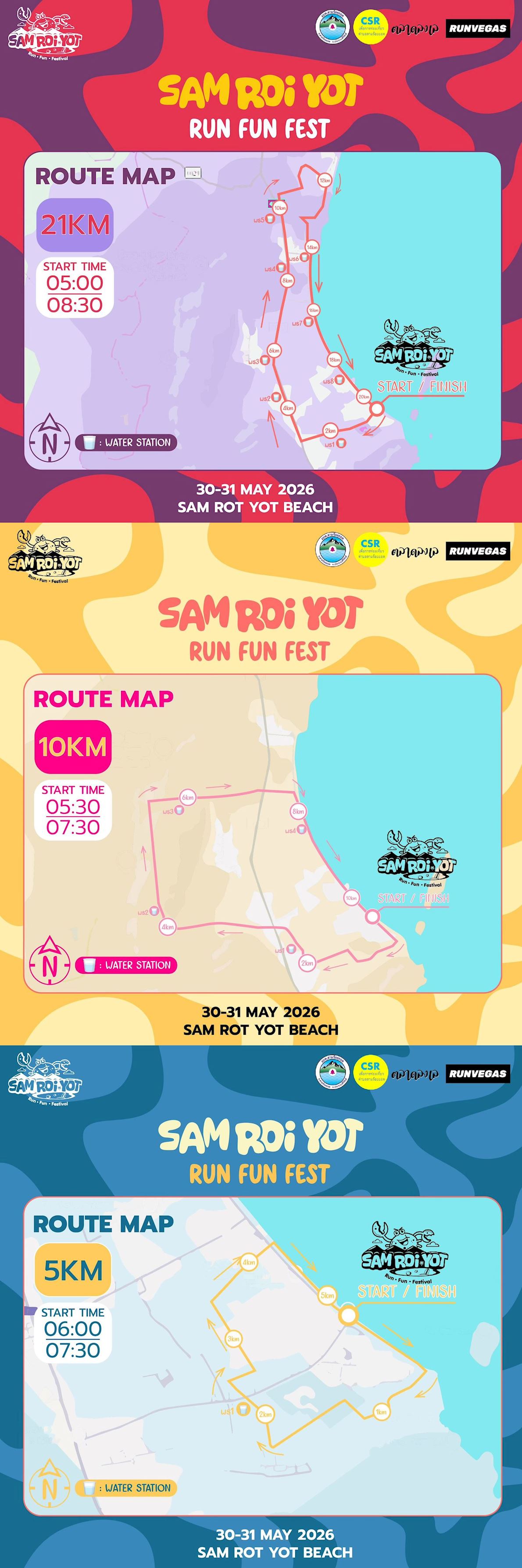 Sam Roi Yot Run Fun Fest 路线图