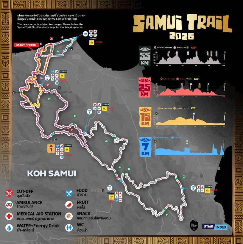 Samui Trail 路线图