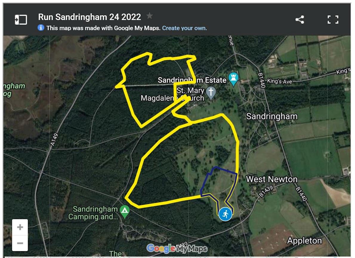 Sandringham 24h Race Route Map
