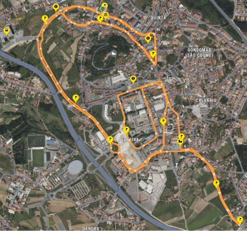 8ª São Silvestre Gondomar 路线图