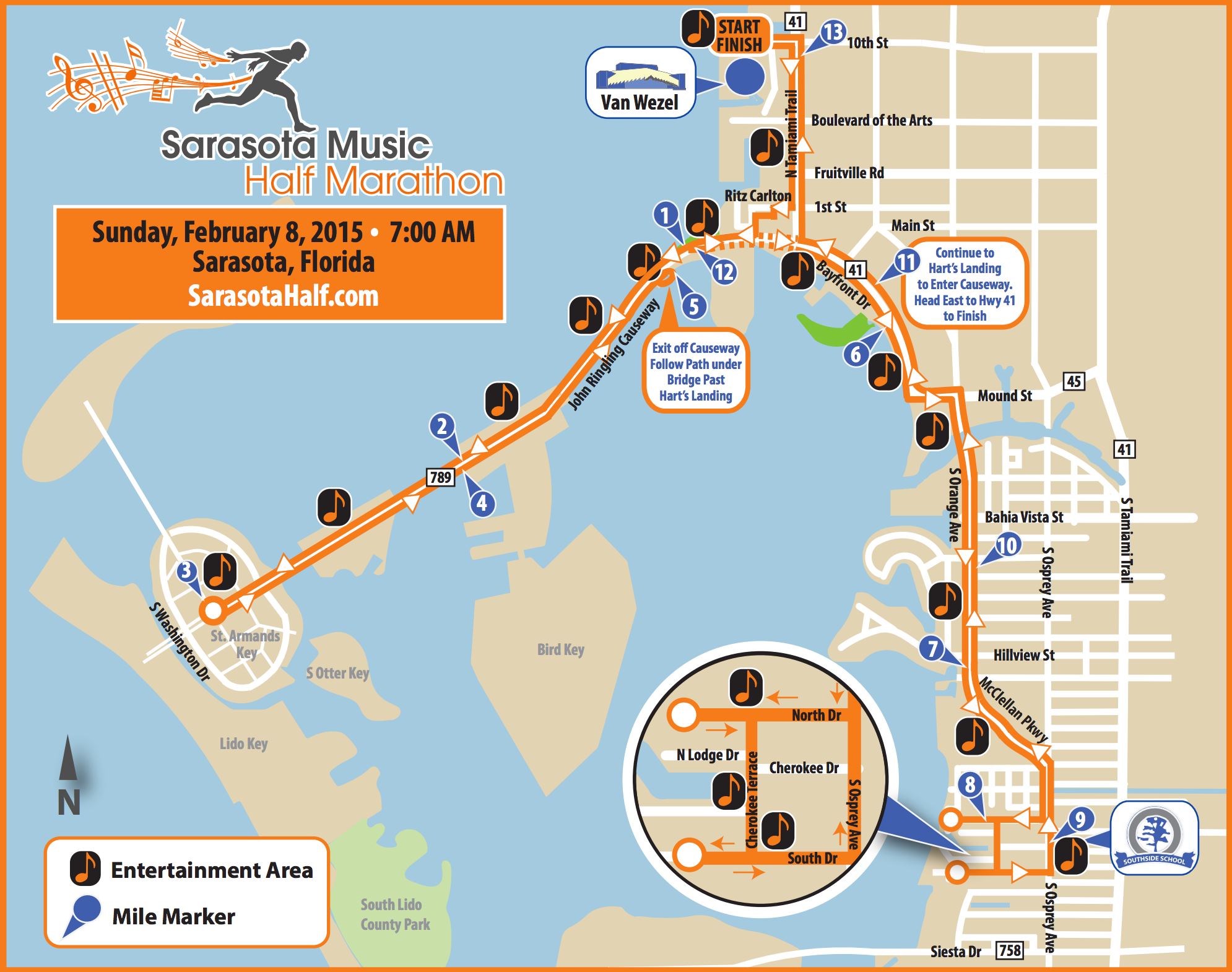 sarasota music half marathon