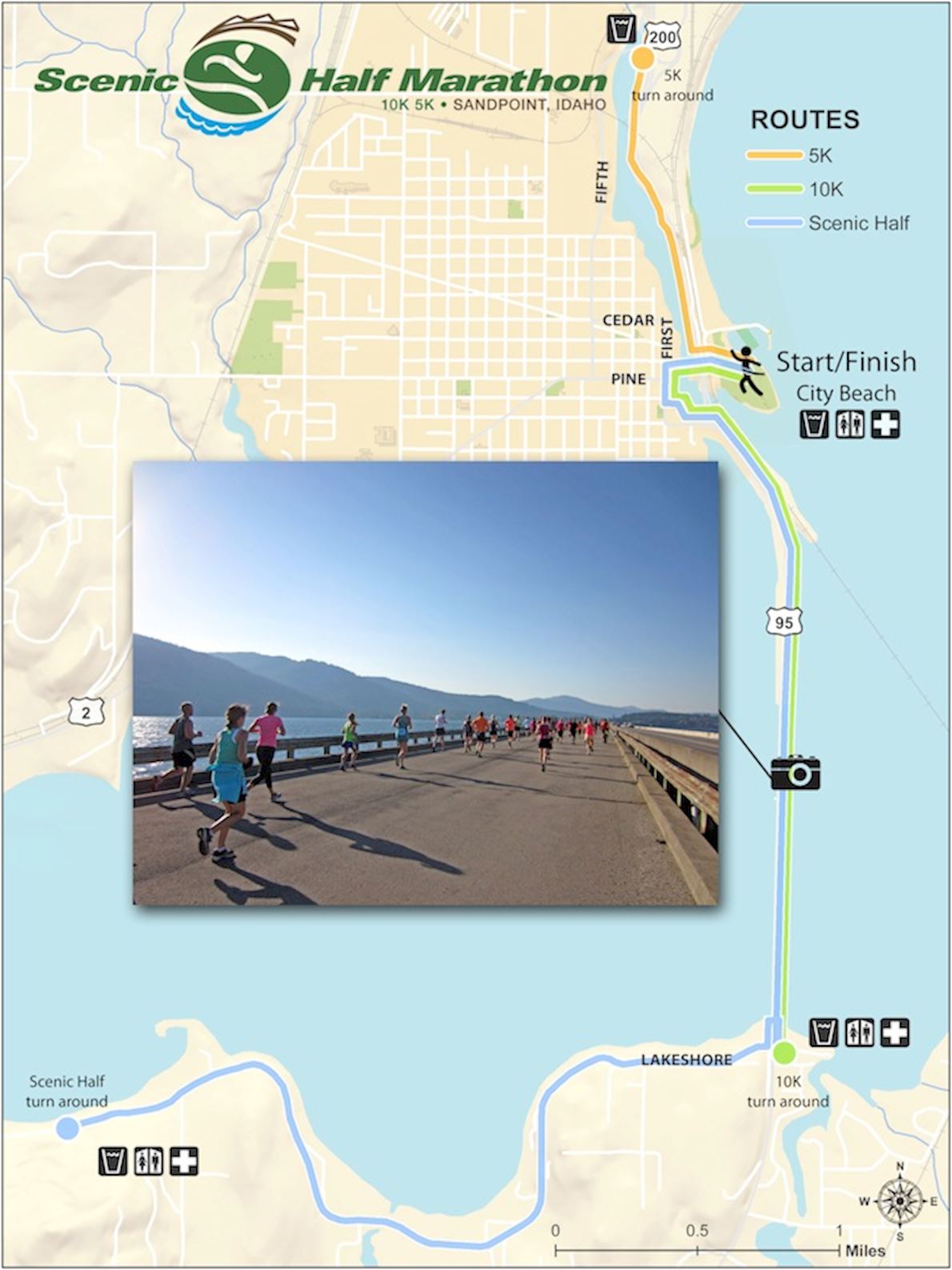 Scenic Half Marathon MAPA DEL RECORRIDO DE