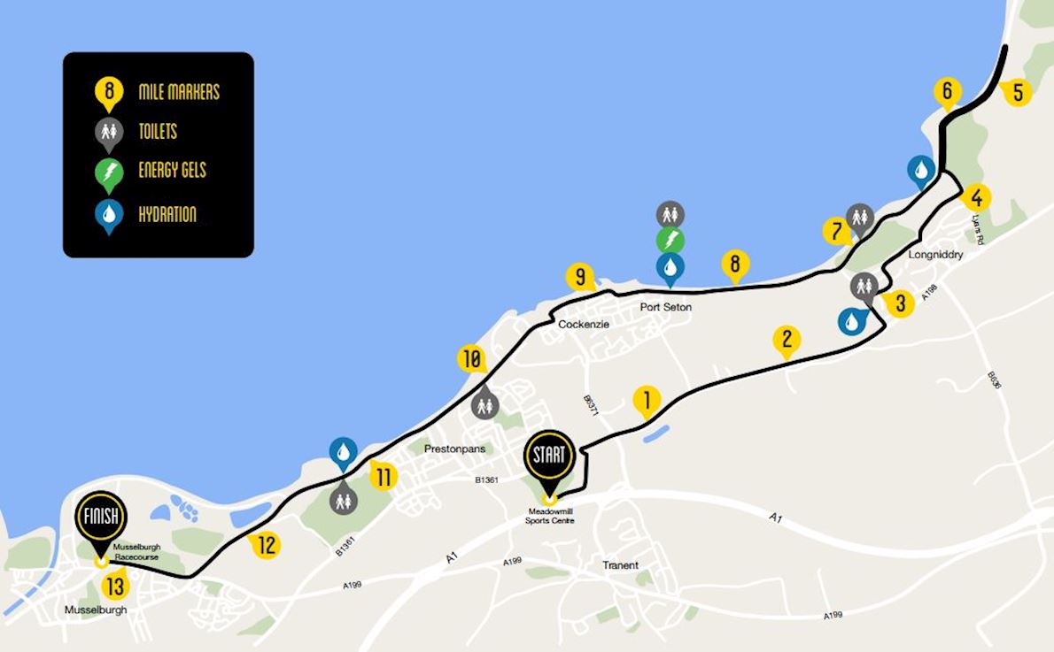 Scottish Half Marathon Route Map